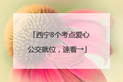 西宁8个考点爱心公交就位，速看→