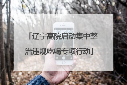 辽宁高院启动集中整治违规吃喝专项行动