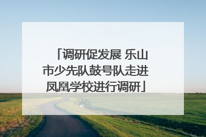 调研促发展 乐山市少先队鼓号队走进凤凰学校进行调研