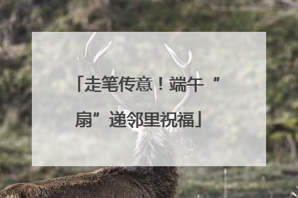 走笔传意！端午“扇”递邻里祝福