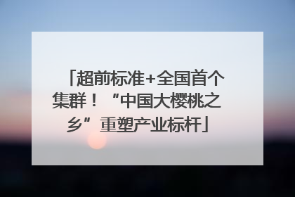 超前标准+全国首个集群！“中国大樱桃之乡”重塑产业标杆