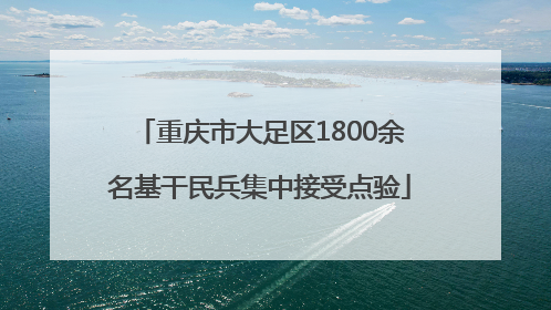 重庆市大足区1800余名基干民兵集中接受点验