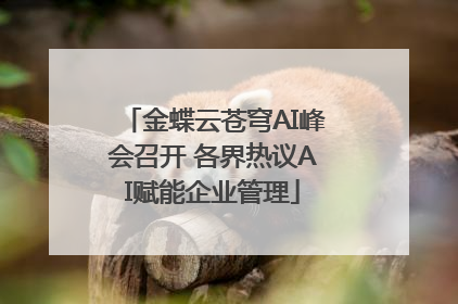 金蝶云苍穹AI峰会召开 各界热议AI赋能企业管理