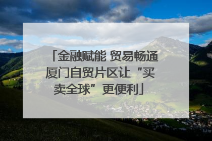 金融赋能 贸易畅通 厦门自贸片区让“买卖全球”更便利