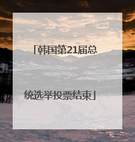 韩国第21届总统选举投票结束