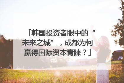 韩国投资者眼中的“未来之城”，成都为何赢得国际资本青睐？