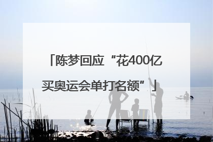陈梦回应“花400亿买奥运会单打名额”