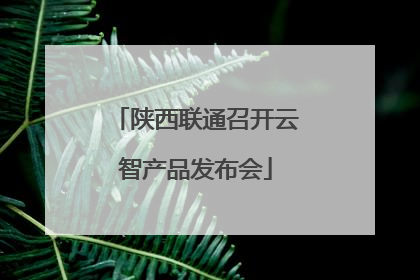 陕西联通召开云智产品发布会