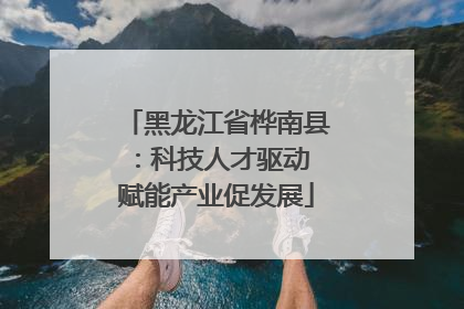 黑龙江省桦南县：科技人才驱动 赋能产业促发展