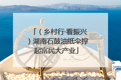 （乡村行·看振兴）湖南石鼓油纸伞撑起富民大产业