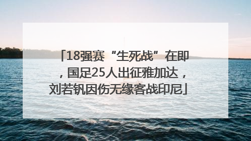 18强赛“生死战”在即，国足25人出征雅加达，刘若钒因伤无缘客战印尼