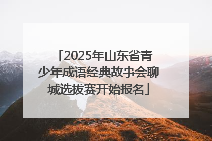 2025年山东省青少年成语经典故事会聊城选拔赛开始报名