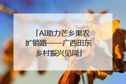 AI助力芒乡果农扩销路——广西田东乡村振兴见闻